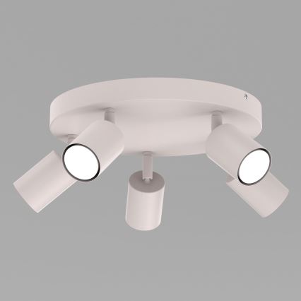 Punktveida gaismeklis FUN 5xGU10/8W/230V krēmkrāsains