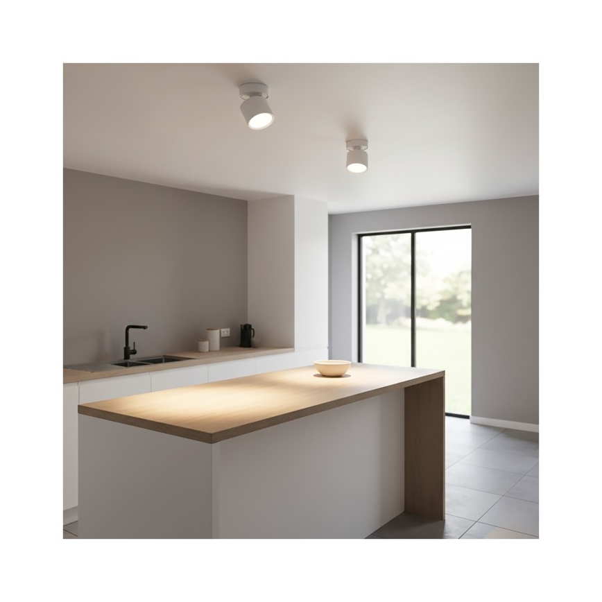 Punktveida gaismeklis OH12F 1xGX53/35W/230V 8,5 cm balts