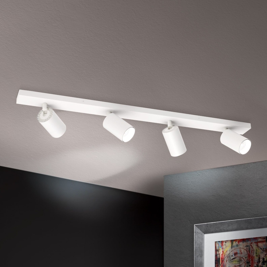 Punktveida gaismeklis SEAN 4xGU10/13W/230V balts