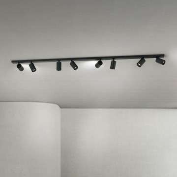 punktveida gaismeklis SEAN 8xGU10/13W/230V melns