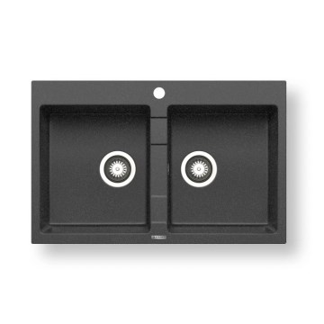 Pyramis 70053201 - Virtuves izlietne SPARTA 78x50 cm granīts/melna