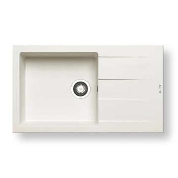 Pyramis 70070611 - Virtuves izlietne ATHLOS 86x50 cm granīts/balta