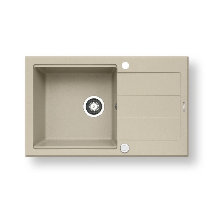 Pyramis 70083601 - Virtuves izlietne SPARTA PLUS LUX 78x48 cm granīts/bēša