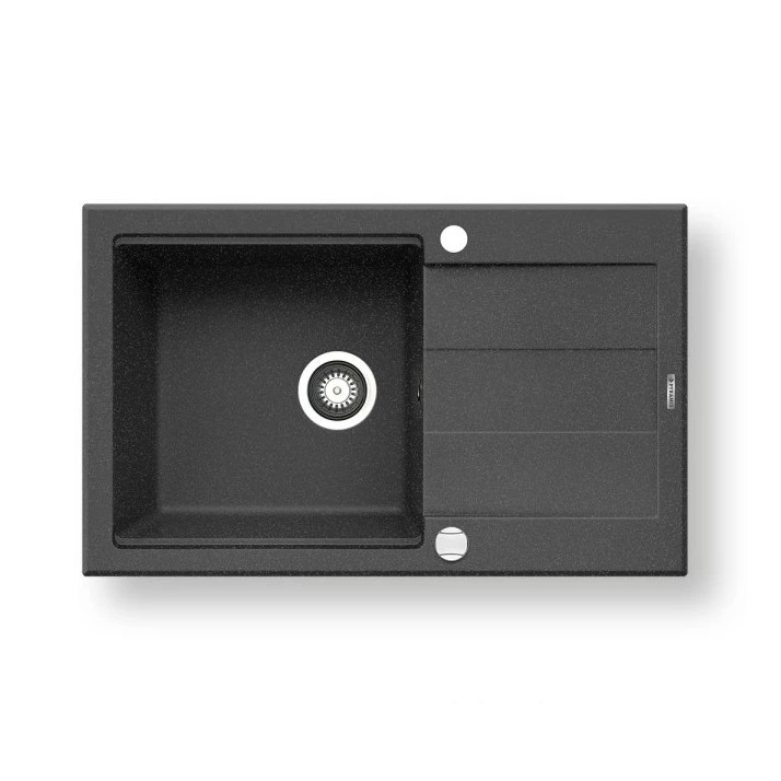 Pyramis 70083701 - Virtuves izlietne SPARTA PLUS LUX 78x48 cm granīts/melna