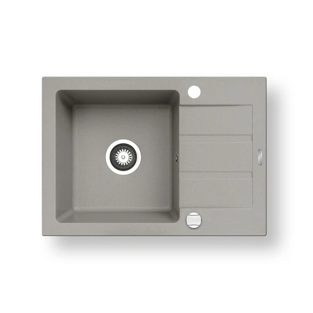 Pyramis 70166001 - Virtuves izlietne NEXT 62x44 cm granīts/pelēka
