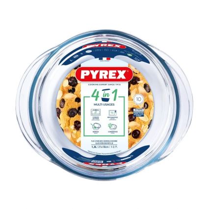 PYREX cepamais trauks ar vāku, 1,3 l