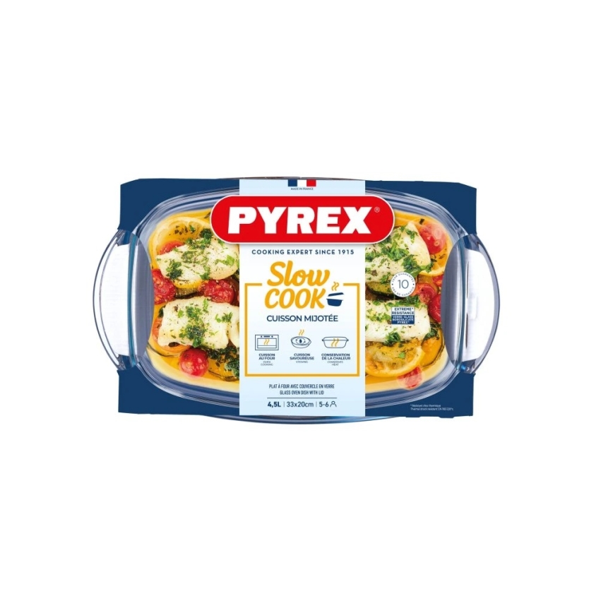 PYREX cepamais trauks ar vāku 4,5 l