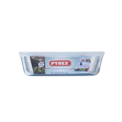 PYREX stikla pārtikas trauks 1,5 l