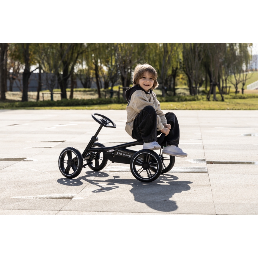 QPlay - Bērnu kvadracikls GO KART melns
