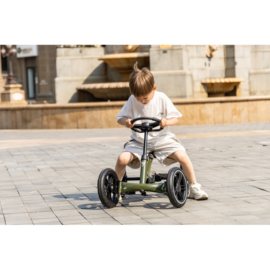 QPlay - Bērnu kvadracikls GO KART zaļš