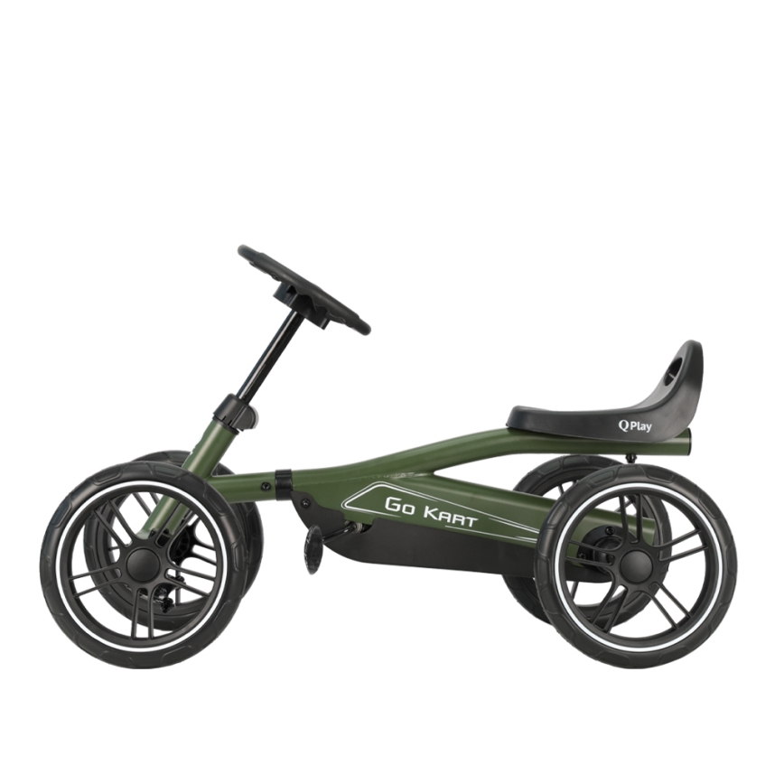 QPlay - Bērnu kvadracikls GO KART zaļš