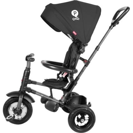 QPlay - Bērnu trīsritenis 3in1 RITO AIR melna