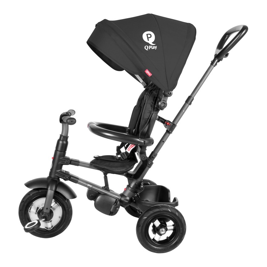 QPlay - Bērnu trīsritenis 3in1 RITO AIR melna