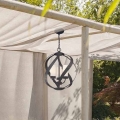 Quintiesse - āra lustra uz ķēdes BLACKSMITH 3xE14/40W/230V Ø 40,7 cm IP44 melna