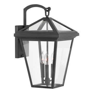 Quintiesse - Āra sienas lampa ALFORD L 3xE14/40W/230V IP44 melna