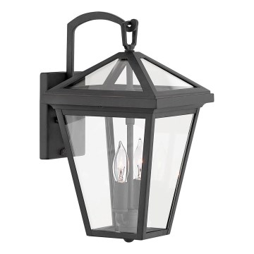 Quintiesse - Āra sienas lampa ALFORD S 2xE14/40W/230V IP44 melna