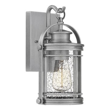 Quintiesse - Āra sienas lampa BOOKER S 1xE27/60W/230V IP44 matēts hroms