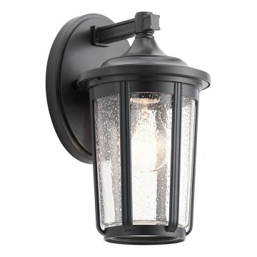 Quintiesse - Āra sienas lampa FAIRFIELD M 1xE27/60W/230V IP44 melna