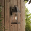 Quintiesse - āra sienas lampa GRANT M 1xE27/60W/230V IP44 bronzas krāsā
