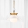 Quintiesse - Griestu lampa ar stieni SAUCER M 1xE27/40W/230V Ø 36,6 cm zelta