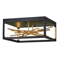 Quintiesse - LED griestu gaismeklis STYX LED/8W/230V melns/zelts