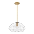 Quintiesse - piekaramais lustrs uz stieņa LOTUS 1xE27/60W/230V Ø 40,7 cm zelta krāsā