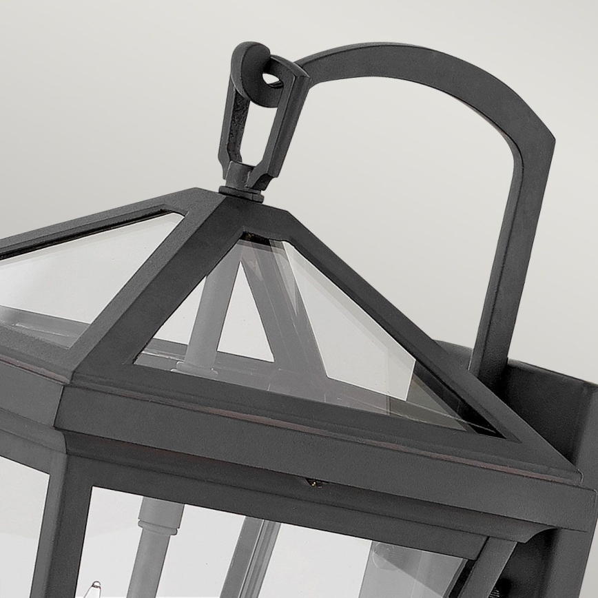 Quintiesse - Āra sienas lampa ALFORD S 2xE14/40W/230V IP44 melna