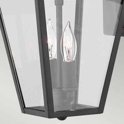 Quintiesse - Āra sienas lampa ALFORD S 2xE14/40W/230V IP44 melna