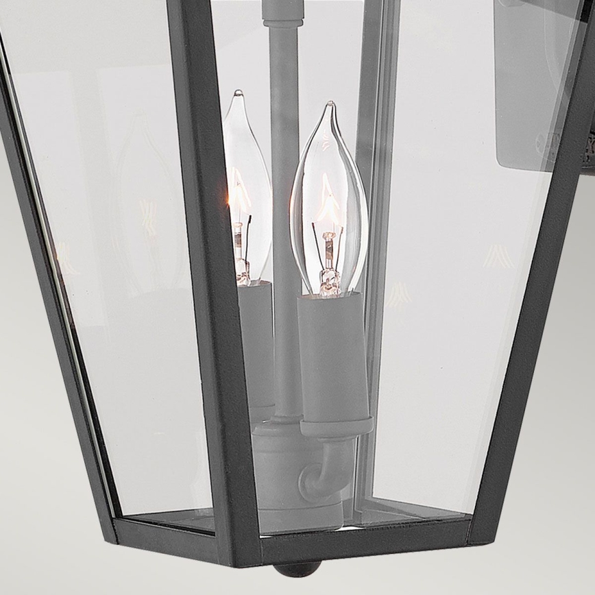 Quintiesse - Āra sienas lampa ALFORD S 2xE14/40W/230V IP44 melna