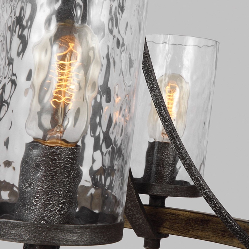 Quintiesse - Lustra ar ķēdi ANGELO 5xE27/60W/230V, ozola dekorā