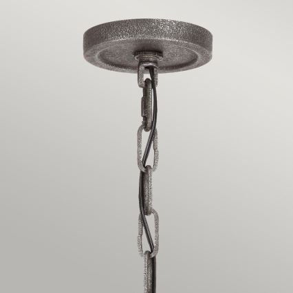 Quintiesse - piekaramā lustra uz ķēdes ANGELO 6xE27/60W/230V ozola dekors