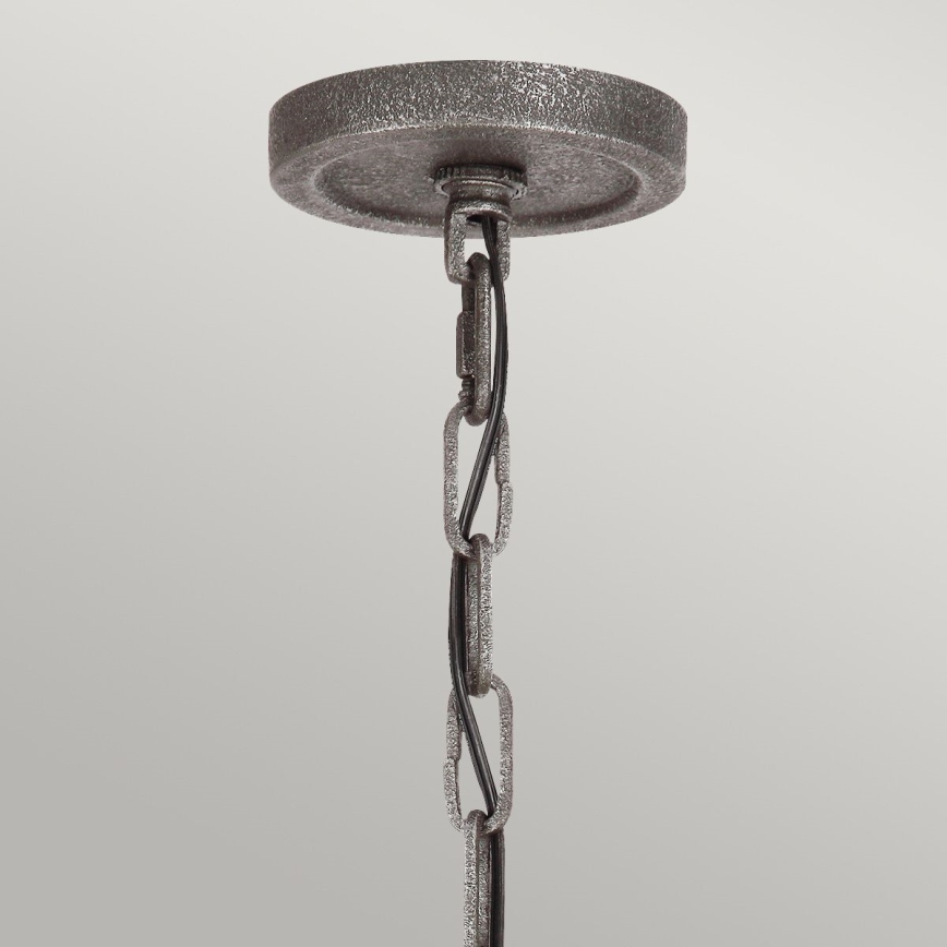 Quintiesse - piekaramā lustra uz ķēdes ANGELO 6xE27/60W/230V ozola dekors