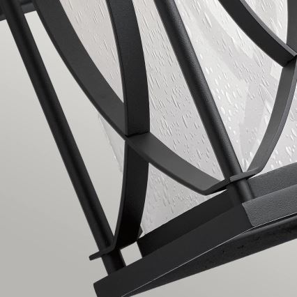 Quintiesse - Āra sienas gaismeklis ASHBERN M 1xE27/60W/230V IP44 melns