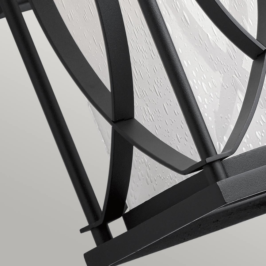 Quintiesse - Āra sienas gaismeklis ASHBERN M 1xE27/60W/230V IP44 melns