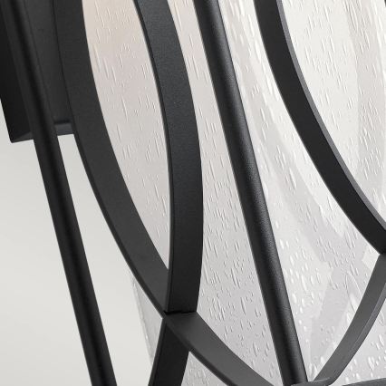 Quintiesse - Āra sienas gaismeklis ASHBERN M 1xE27/60W/230V IP44 melns