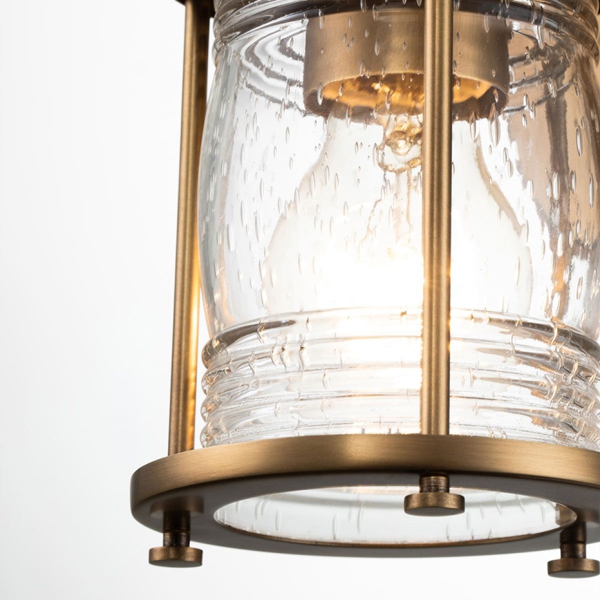 Quintiesse - Āra sienas lampa ASHLAND BAY 1xE27/60W/230V IP44 bronzas