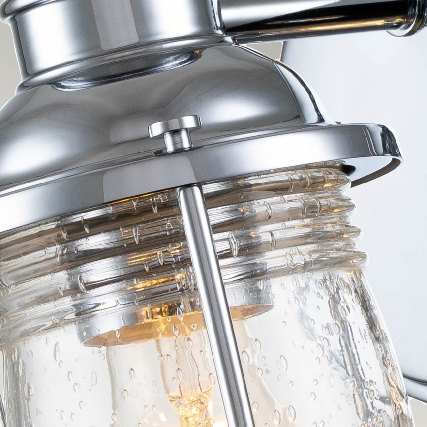 Quintiesse - Āra sienas lampa ASHLAND BAY 1xE27/60W/230V IP44 spīdīgs hroms