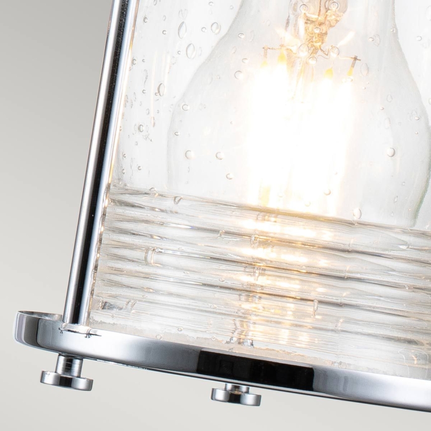 Quintiesse - Āra sienas lampa ASHLAND BAY 3xE27/60W/230V IP44 pulēts hroms