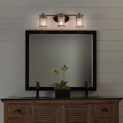 Quintiesse - Āra sienas lampa ASHLAND BAY 3xE27/60W/230V IP44 pulēts hroms