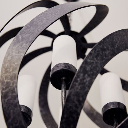 Quintiesse - Āra lustra ar ķēdi BLACKSMITH 4xE14/40W/230V Ø 50,1 cm IP44 melna