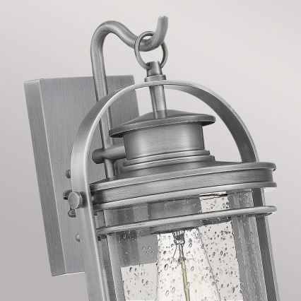 Quintiesse - Āra sienas lampa BOOKER M 1xE27/60W/230V IP44 matēts hroms