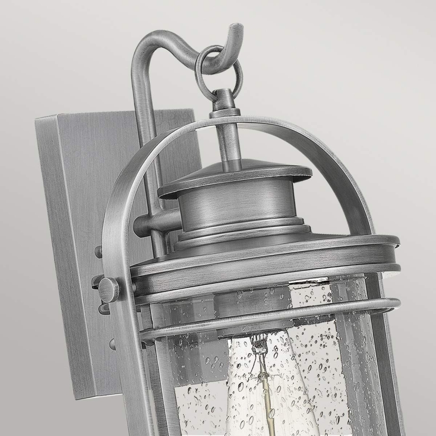 Quintiesse - Āra sienas lampa BOOKER M 1xE27/60W/230V IP44 matēts hroms