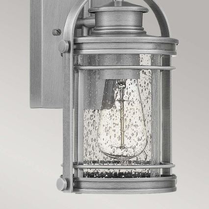 Quintiesse - Āra sienas lampa BOOKER S 1xE27/60W/230V IP44 matēts hroms
