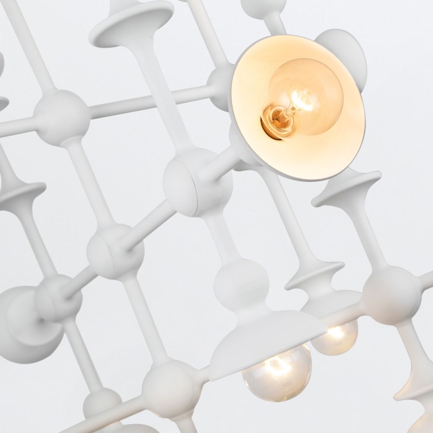 Quintiesse - Lustra ar stieni CADENCE 18xE14/40W/230V balta