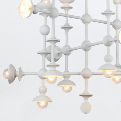 Quintiesse - Lustra ar stieni CADENCE 18xE14/40W/230V balta