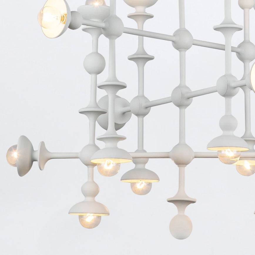 Quintiesse - Lustra ar stieni CADENCE 18xE14/40W/230V balta