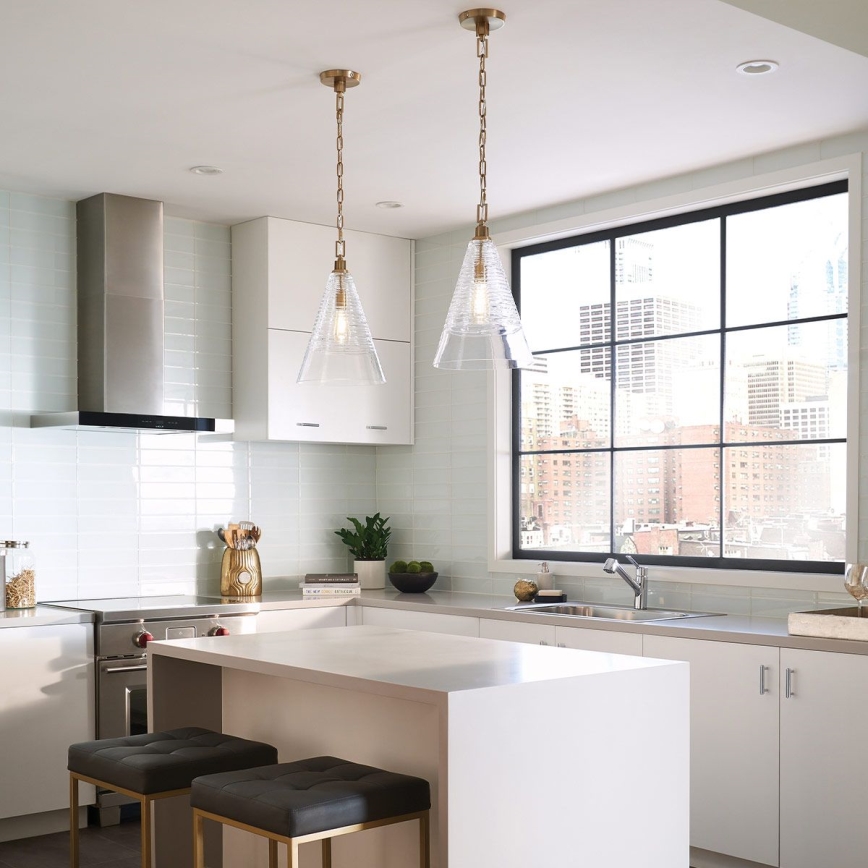 Quintiesse - Lustra ar ķēdi ELMORE 1xE27/60W/230V zelta