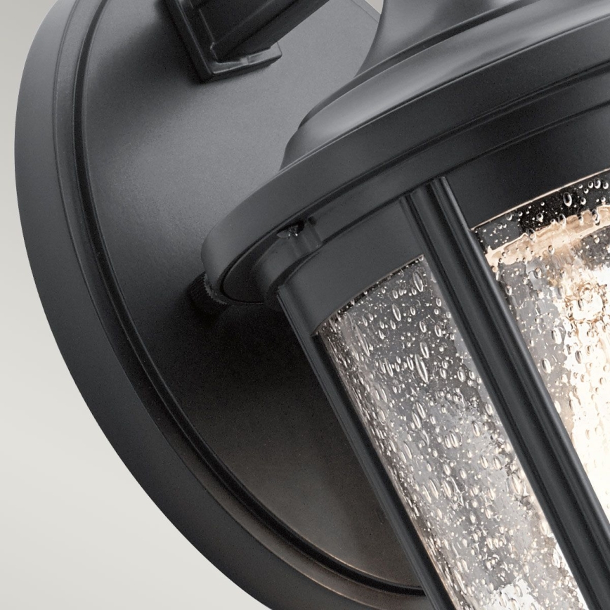 Quintiesse - Āra sienas lampa FAIRFIELD M 1xE27/60W/230V IP44 melna