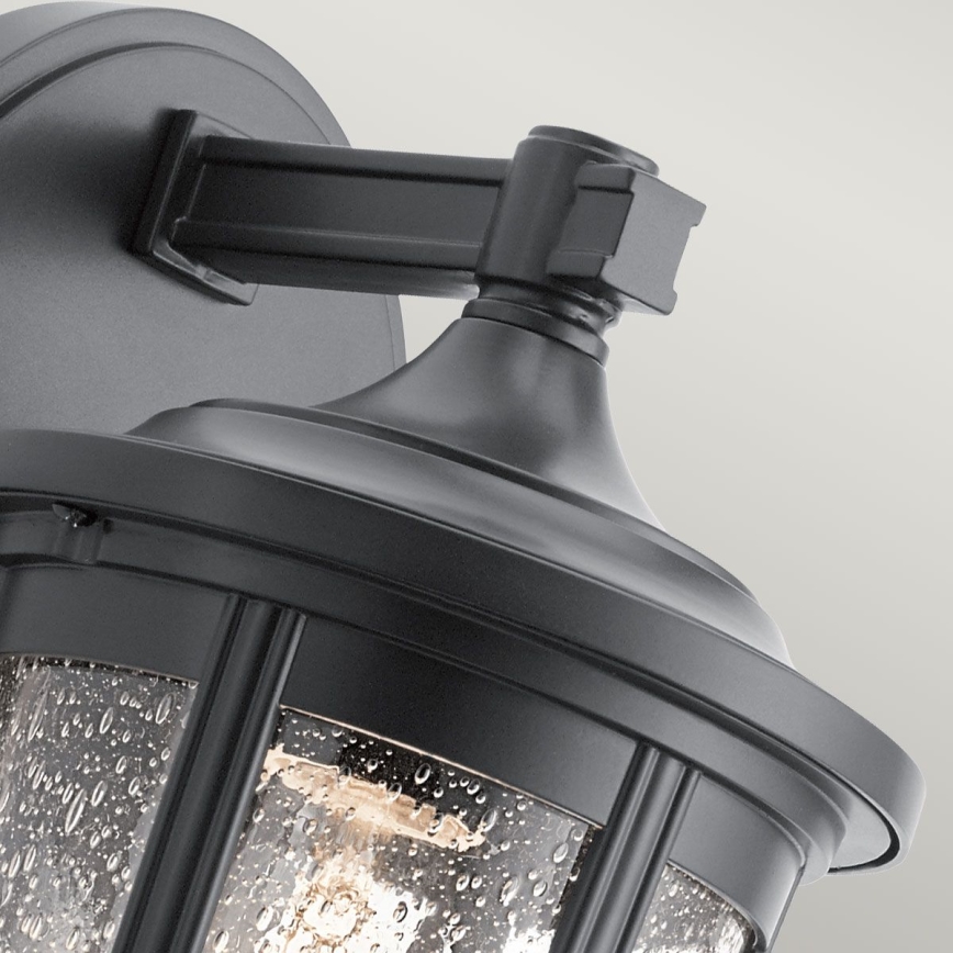 Quintiesse - Āra sienas lampa FAIRFIELD M 1xE27/60W/230V IP44 melna