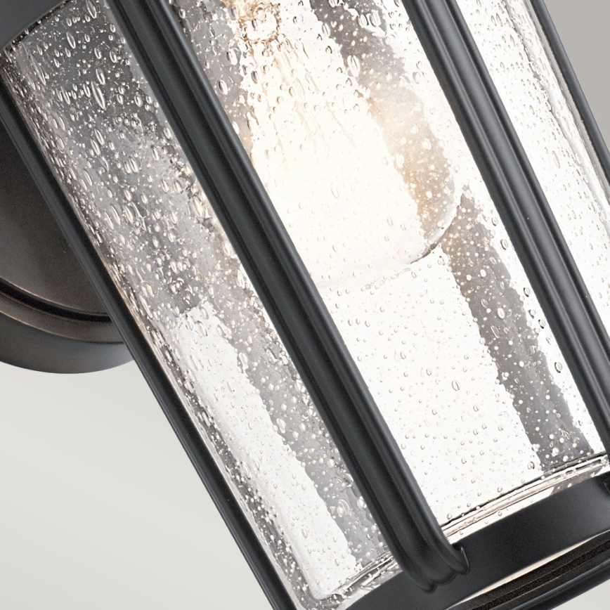 Quintiesse - Āra sienas lampa FAIRFIELD M 1xE27/60W/230V IP44 melna